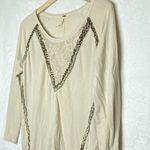Free People  Beaded Top Raw Edges Photo 4