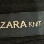 ZARA  Women's Black Rib Knit Mock Neck Dolman Long Sleeve Pullover Sweater Top S Photo 3