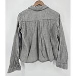 L'Agence  Women's Grey Long Sleeve Button Up Shirt‎ Size 2 100% Cotton Classic Photo 2