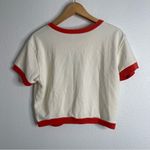 Daily Practice Anthropologie Crew Neck Short Sleeve Tee La Piscine Swim Club Red Photo 3