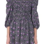 Maje  Womens Rappa Floral Print Smocked Dress size medium Photo 0