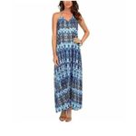 Show Me Your Mumu Erlyn Dress Size XS Blue Maxi Halter Photo 12