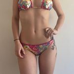 ABS Allen Schwartz Pink Paisley Bikini Set Vintage Photo 11