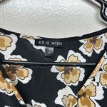 As You Wish As U Wish Black and Gold Floral Mini Dress Photo 1