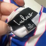 Lulus Women's Blue Striped Kimono Sleeve Romper Size S Photo 9