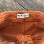 ZARA  Flare Jeans in Vibrant Orange XS Photo 6