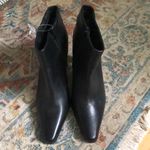 Worthington  Black Leather Pointed Toe Heeled Boot, Sz 9.5 NWT Photo 1