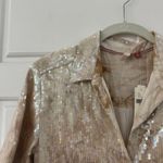 Anthropologie NEW  Pilcro Sequin Shirt Dress Photo 9