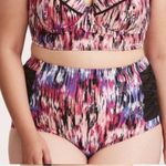 Torrid Plus Size 4X Multicolored Swim Bikini Bottom Pink Black White 4 Photo 0