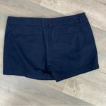 Stylus Mid Rise Twill Chino Shorts Navy Blue 6 Blue Photo 1