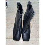 Franco Sarto  Waxton Chelsea Ankle Boots Women's 8‎ Black Leather Block Heel Photo 2
