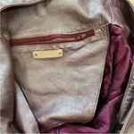 Jewels beautiful shiny lilac leather boho bag Purple Photo 3