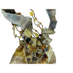 NWT VTG Mary Frances Versatile Scarf/belt 3D Multicolor Floral Beaded Tassel 60” Photo 7