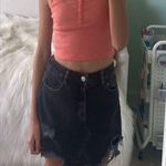 PacSun Black Jean Skirt Photo 3