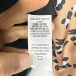 Lavender Brown  Leopard Bomber Jacket Size Medium Full Zip Lined Pockets Photo 3