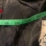 JONQUIL Black Satin Nightshirt w/ Red Trim size large Photo 5