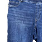Spanx Women's 3XL Petite High Rise Flare Jeans Blue Slimming Pull-On Retro Photo 2