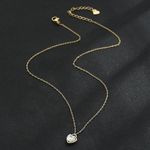 Heart Locket Necklace Gold Photo 5