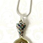 Mermaid Tail Necklace 🧜♀️ Silver Photo 1