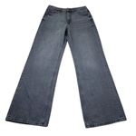 ZARA Signature 90s Wide Leg Jeans Gray Denim High Rise US Size 6 EU 38 Slim Fit Photo 0