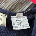 Evan Picone  Rabbit and Lambswool Navy Vest Photo 2