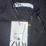 NWT Zara Black Knit Cardigan with Gold Buttons Photo 9