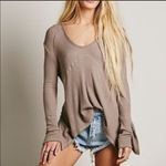 Free People Long Sleeve Thermal Waffle Knit Photo 0