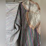 Striped Crochet Kaftan Dress & Cover Red Size XL Photo 2