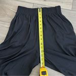 ZARA  Black Satin Effect High Rise Wide Leg Pull On Trousers Pants S Photo 8