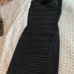 All Saints Black Zip Up Bodycon Dress Photo 0