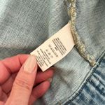 Free People  Sequin Glam Denim Jacket in Indigo Blue Size Small Photo 10