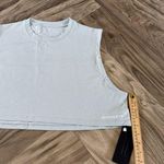 Alphalete  Women's Heavy Cotton Cropped Cut Off - Lotus Blue , Size XXXL Photo 2