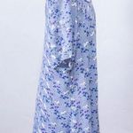Vintage 90's Lavender Floral Dress Purple Size L Photo 5