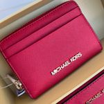 Michael Kors Giftable boxed item wallet & Travel Pouch - Bright Red Photo 3
