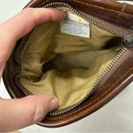 Vintage Tan Woven Crossbody Handb Purse Brown Leather Trim Mini Boho 90s Photo 6