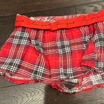 PINK - Victoria's Secret Pink Red Plaid Boxy Pajama Shorts Photo 3