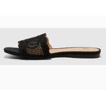 Wild Fable Black Lace  Slides Sandals Women's Stylish Slip On Shoes Photo 3