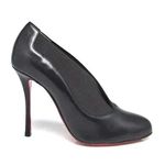 Christian Louboutin Toot Couverte 100 Black Elasticized Leather Booties EU 36.5 Photo 5