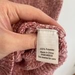 Nine West Cowlneck Sweater Mauve Pink White Marled Heather Cowl Neck Puff Sleeve Photo 8