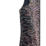 MM.LaFleur Stretch Bodycon Purple Tweed Cap Sleeve V-neck Dress Size 8 Photo 2