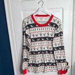 Disney Women’s The Nightmare Before Christmas Fair Isle Pajama Top W1983 Sz L Red Size L Photo 1