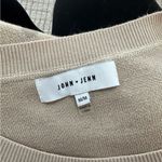 John + Jenn  Beige Camo Crew Neck Sweater Photo 1