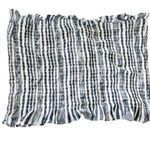 American Eagle  Lace Up Strapless Smocked Crop Top Photo 3