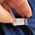 Vintage‎ Joanna Navy & White Polka Dot Robe Peignoir Puff Sleeve Retro Blue Size L Photo 7