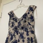 Gal Meets Glam NWT Rosemary Floral Embroidered Midi Dress Navy Nights $198 Sz 2 Photo 2