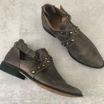 Corso Como  Buckle Studded Ankle Booties Gray Silver Shimmer Photo 0