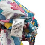 Robert Graham Button Down Shirt Floral Print Abstract White Blue Size Medium Photo 13