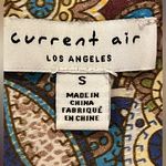 Current Air  Paisley Print Blouse with Puff Sleeves -  Women's Small Boho Rayon Photo 4