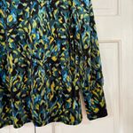 Chico's  Size 3 Velvet Puff Sleeve Blouse Bright Multicolor Animal Print Chico XL Photo 10