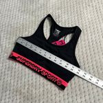 Superdry  Sport Core Essential Sports Bra Women's 2 Black Pink Racerback NWT Photo 4